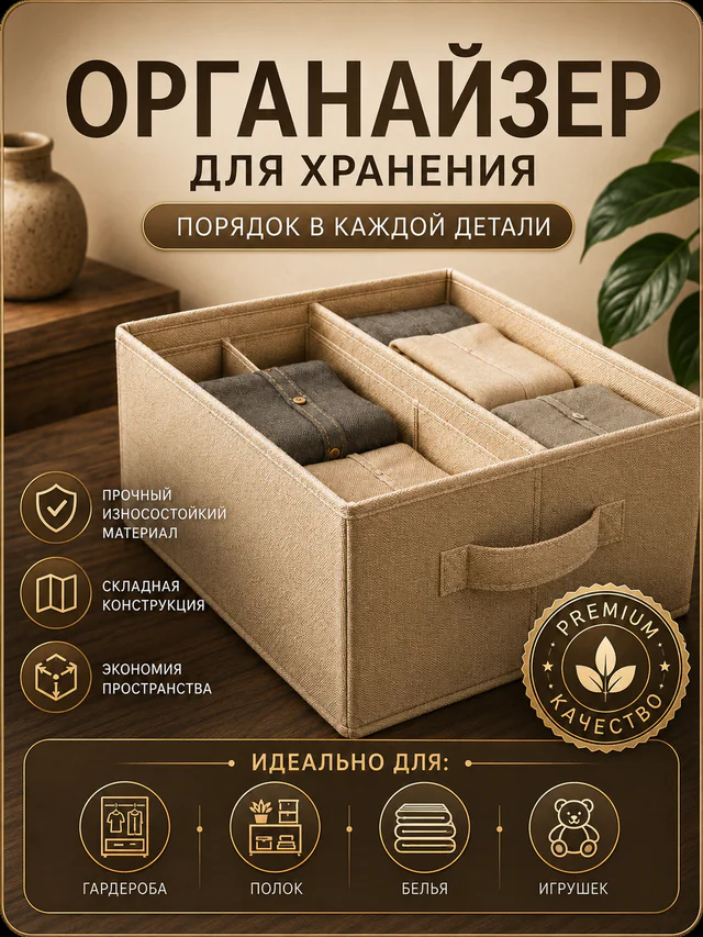 Карточка товара с органайзером