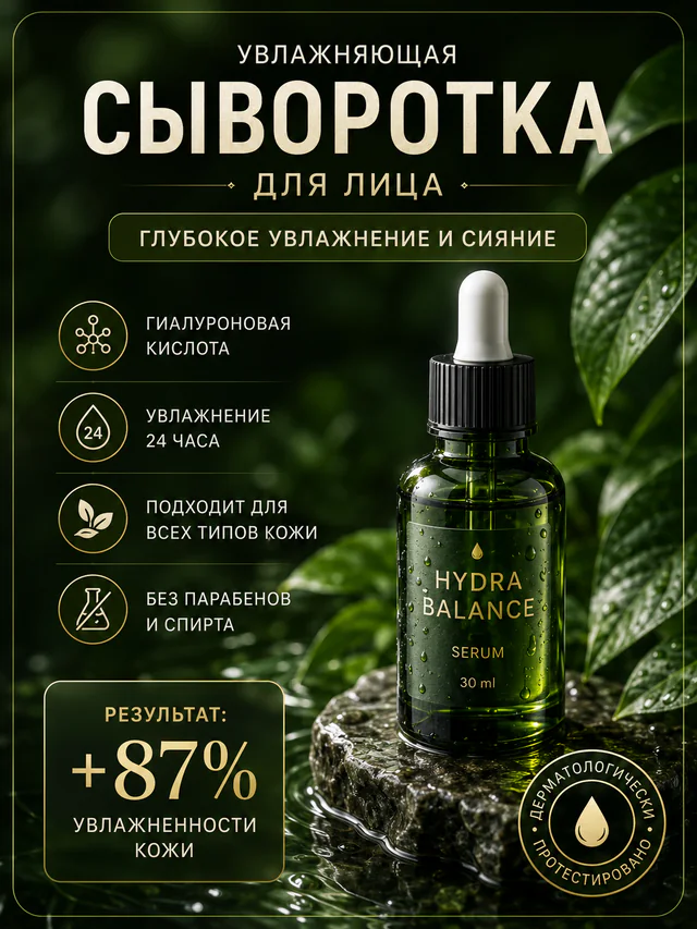 Карточка товара с сывороткой